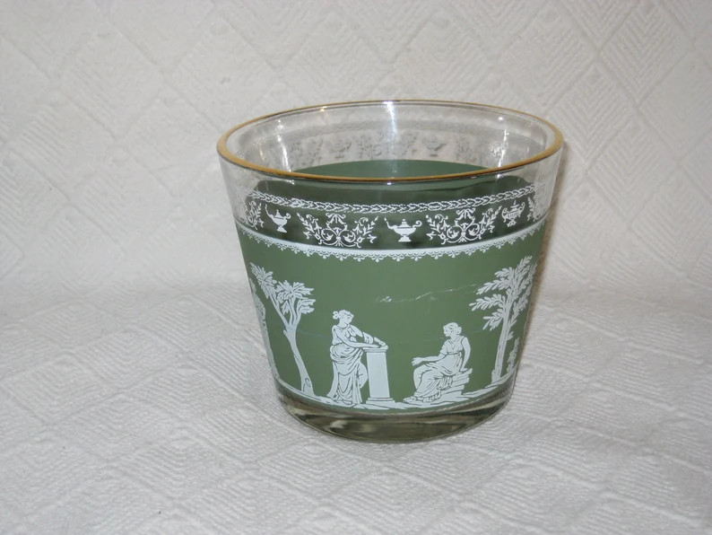 Vintage Wedgewood Jasperware Jeanette Green Hellenic Ice Bucket - Etsy | Etsy (US)