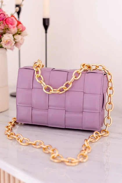 Quinn Lavender Quilted Purse | Shop Priceless