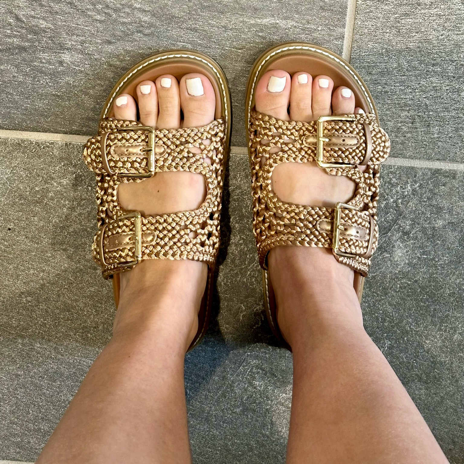Loooove these new sandals from Target! They look so expensive and are so comfortable. Not online yet 

#LTKfindsunder50 #LTKSeasonal #LTKshoecrush