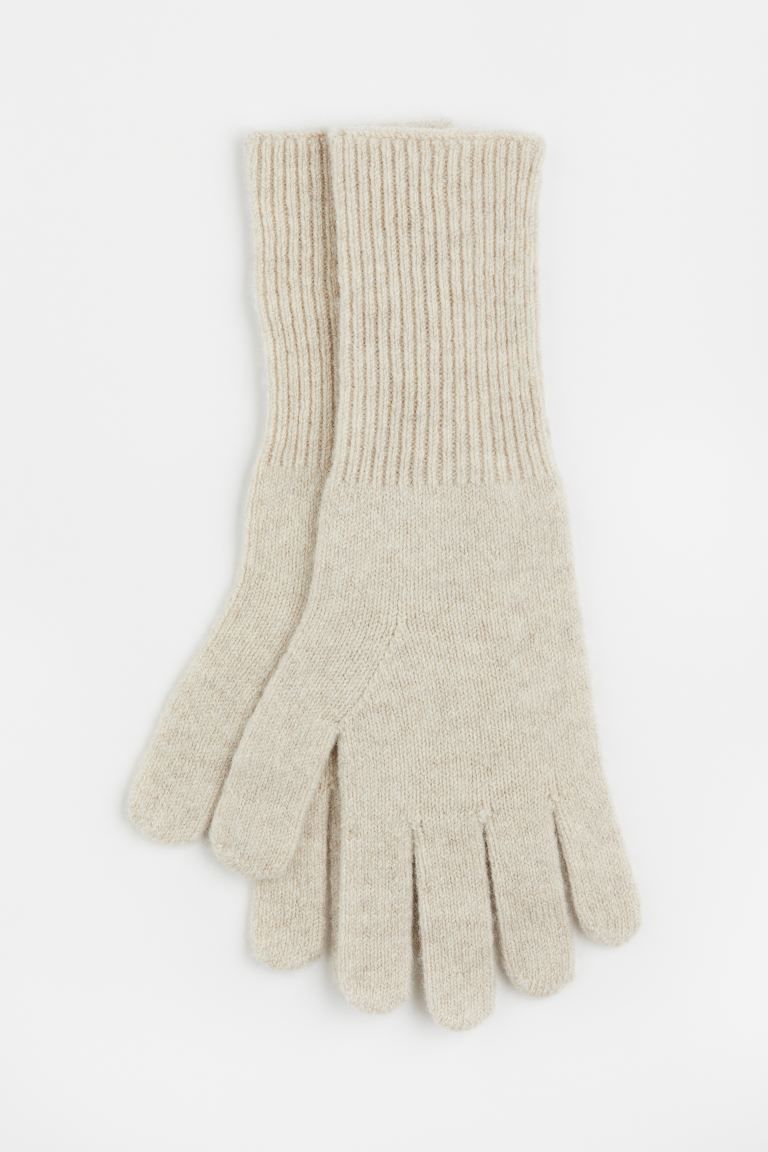 Cashmere-blend Gloves - Light beige - Ladies | H&M US | H&M (US + CA)