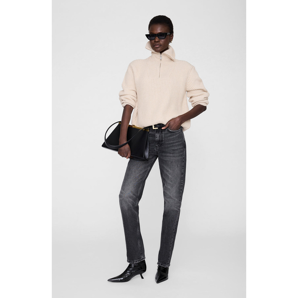ANINE BING Sammy Sweater in Beige at Nordstrom, Size Large | Nordstrom