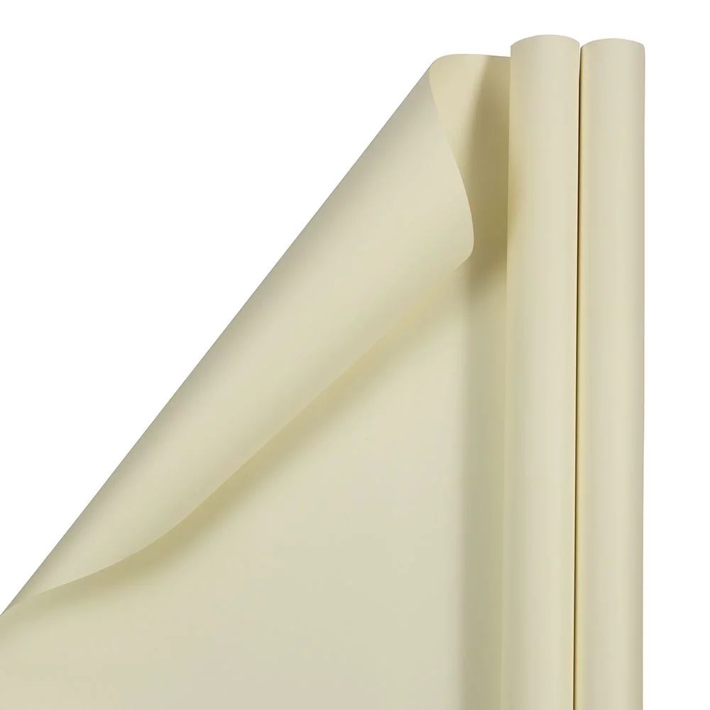 JAM Matte Ivory All Occasion Gift Wrap Papers, (2 Rolls) 50 sq ft. - Walmart.com | Walmart (US)