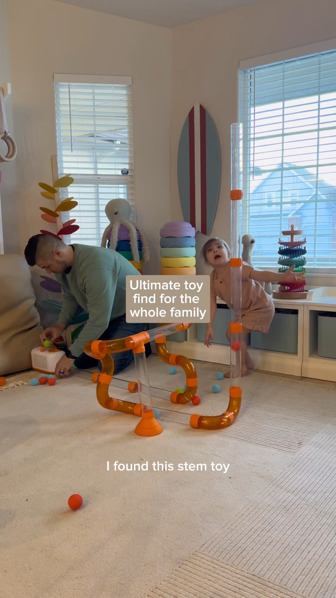 How fun is this stem toy? My favorite part was that it got the whole family involved- my husband had just as much fun as our 3yo! You can shoot the balls up, down, sideways, as a catapult or at each other haha! We added the expansion pack to ours for more combos!

| rainbow toys, rainbow playroom, playroom toys, playroom ideas, playroom makeover |

#playroom #playroomdecor #playroominspo #playroomdesign #playrooms #playroomorganization #playroomideas #playroomstyling #playroommakeover #playroomfurniture #playroomfun #rainbowtoy #rainbowtoys #rainbowplayroom 


#LTKkids #LTKhome #LTKfamily