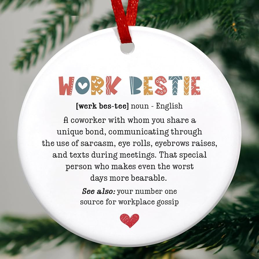 Coworkers Gifts for Women, Friend Christmas Ornaments - Christmas, Birthday Gifts for Coworkers, ... | Amazon (US)