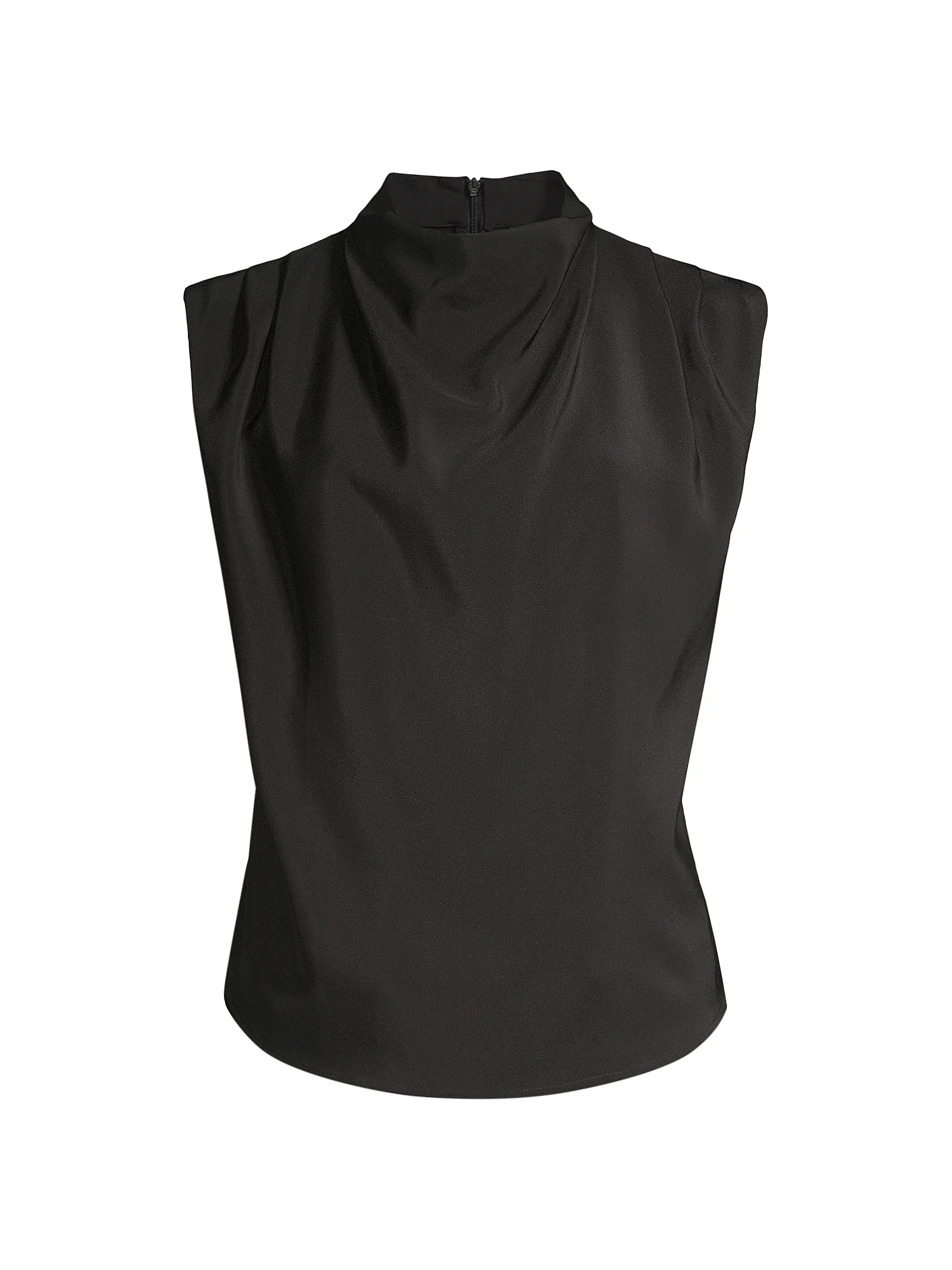 Allegra Sleeveless Draped Blouse | Saks Fifth Avenue