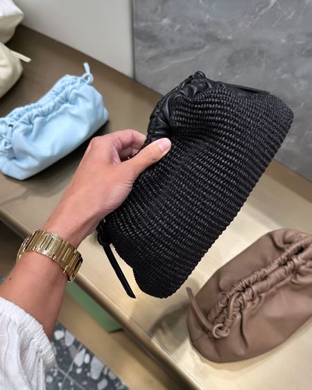 Love this pouch / clutch - it’s the perfect size for my essentials. Comes in raffia and leather in multiple colors. A classic for years. 

Bag
Nighttime bag
Date night
Evening bag
Wedding
Dinner outfit
Vacation
Neutral
Baby blue
Tan nude
Black

#LTKStyleTip #LTKItBag