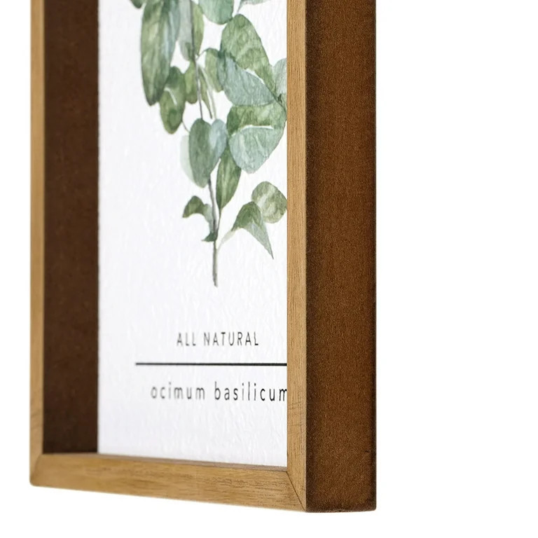 Crystal Art Gallery Basil and Thyme Framed Wall Art Print Size 12" x 8" by Heather Myers Set of 2 | Walmart (US)