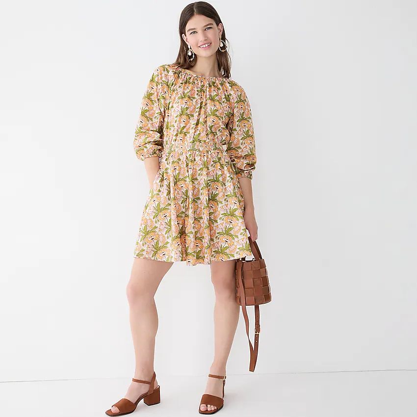 Smocked-waist mini dress in Liberty® Butterfield Poppy fabric | J.Crew US