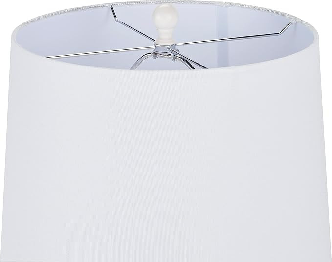 Nourison Home 24" White Farmhouse Ceramic Pottery Jug Table Lamp for Bedside Table, Living Room, ... | Amazon (US)