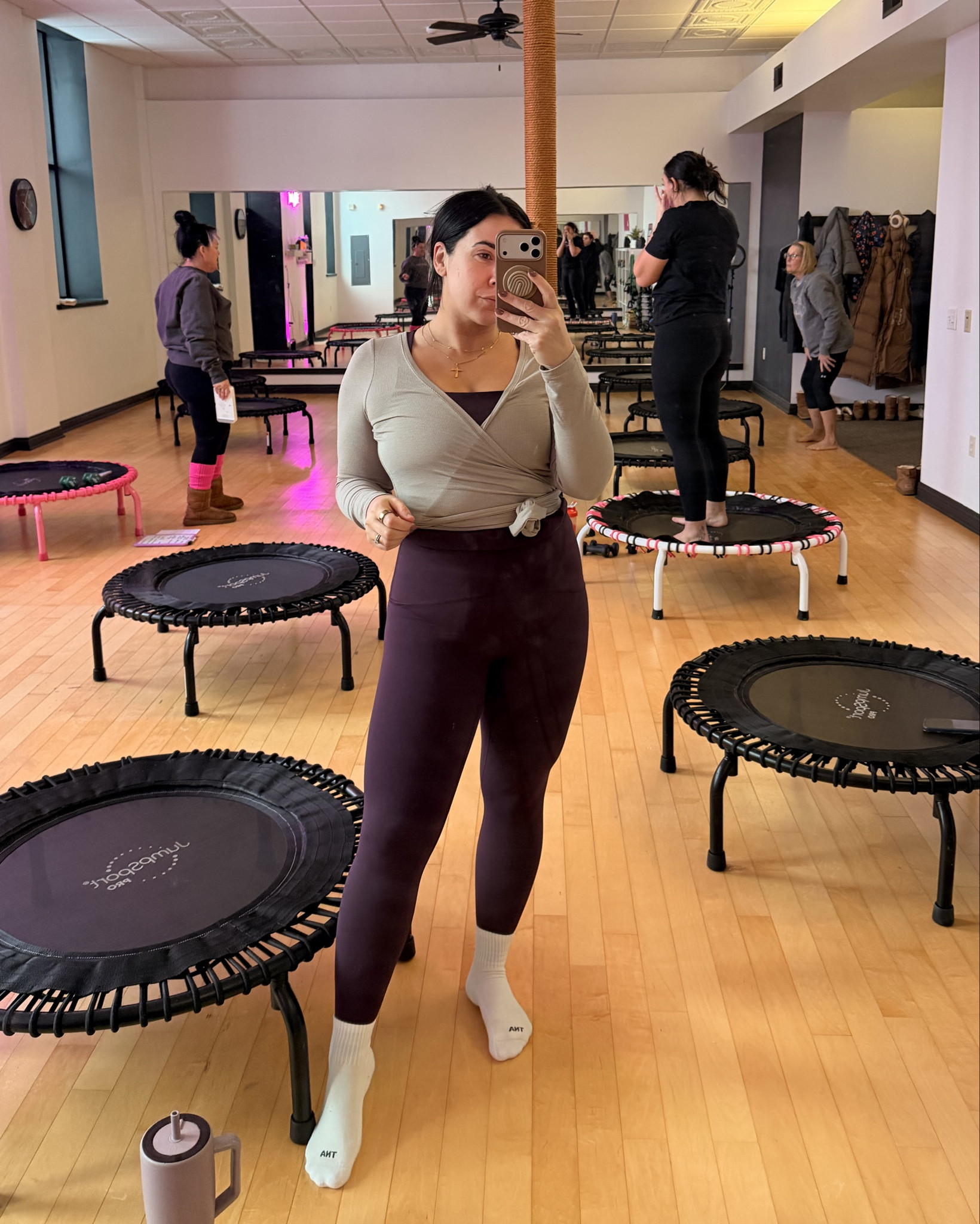 The best workout leggings. They hold everything in. If you have a lower tummy pooch do not sleep on these. Size L (size up) code NINAXSPANX 

#LTKActive #LTKmorningroutine #LTKfitnessgoals