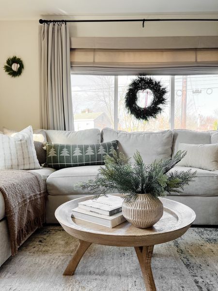 Cozy Christmas living room decor 

#LTKhome #LTKHoliday