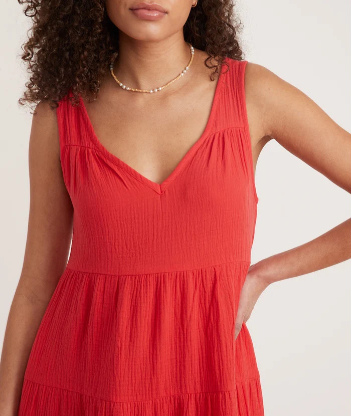 Corinne Double Cloth Maxi Dress | Marine Layer