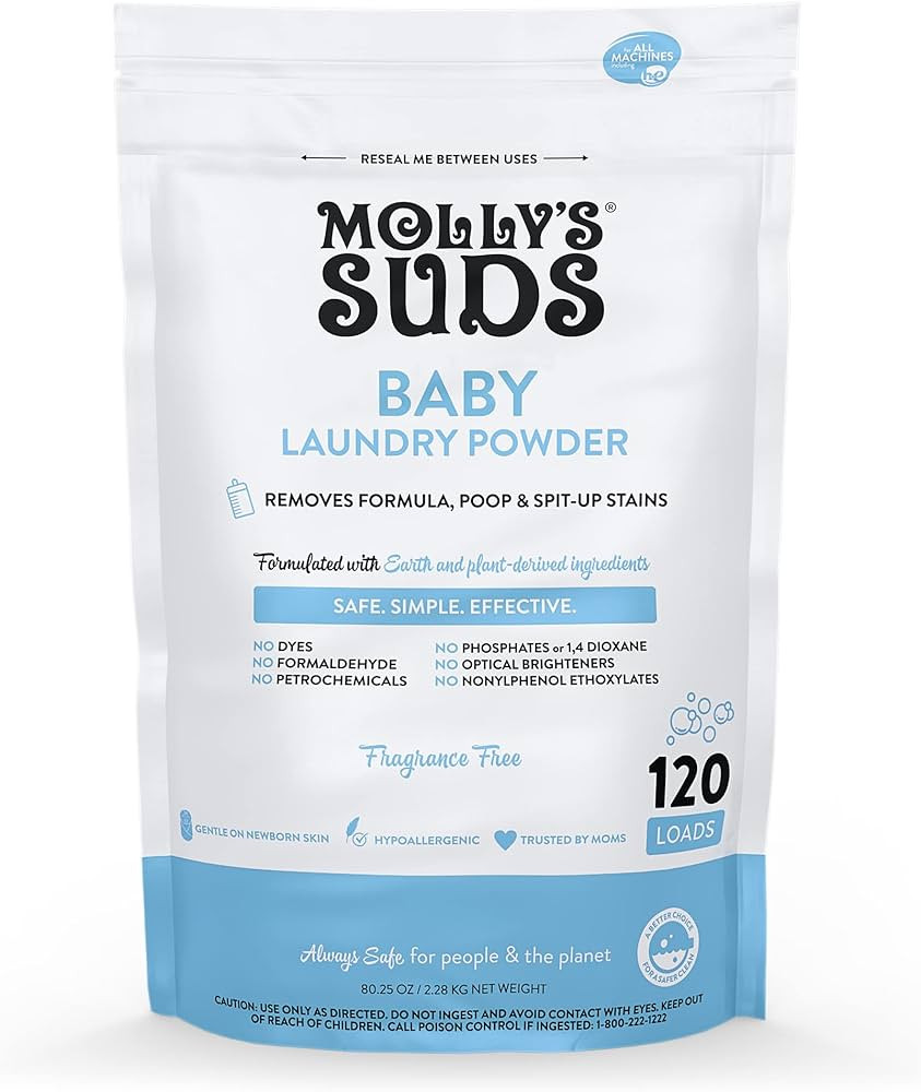 Molly's Suds Baby Laundry Detergent Powder | Removes Formula, Poop & Spit-Up Stains | Extra Gentl... | Amazon (US)