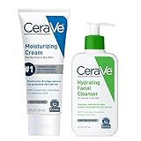Amazon.com: CeraVe Moisturizing Cream and Hydrating Face Wash Skin Care Set for Dry Skin | Face &... | Amazon (US)