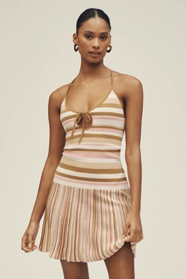 Faithfull Elena Sleeveless Scoop-Neck Mini Dress | Anthropologie (US)