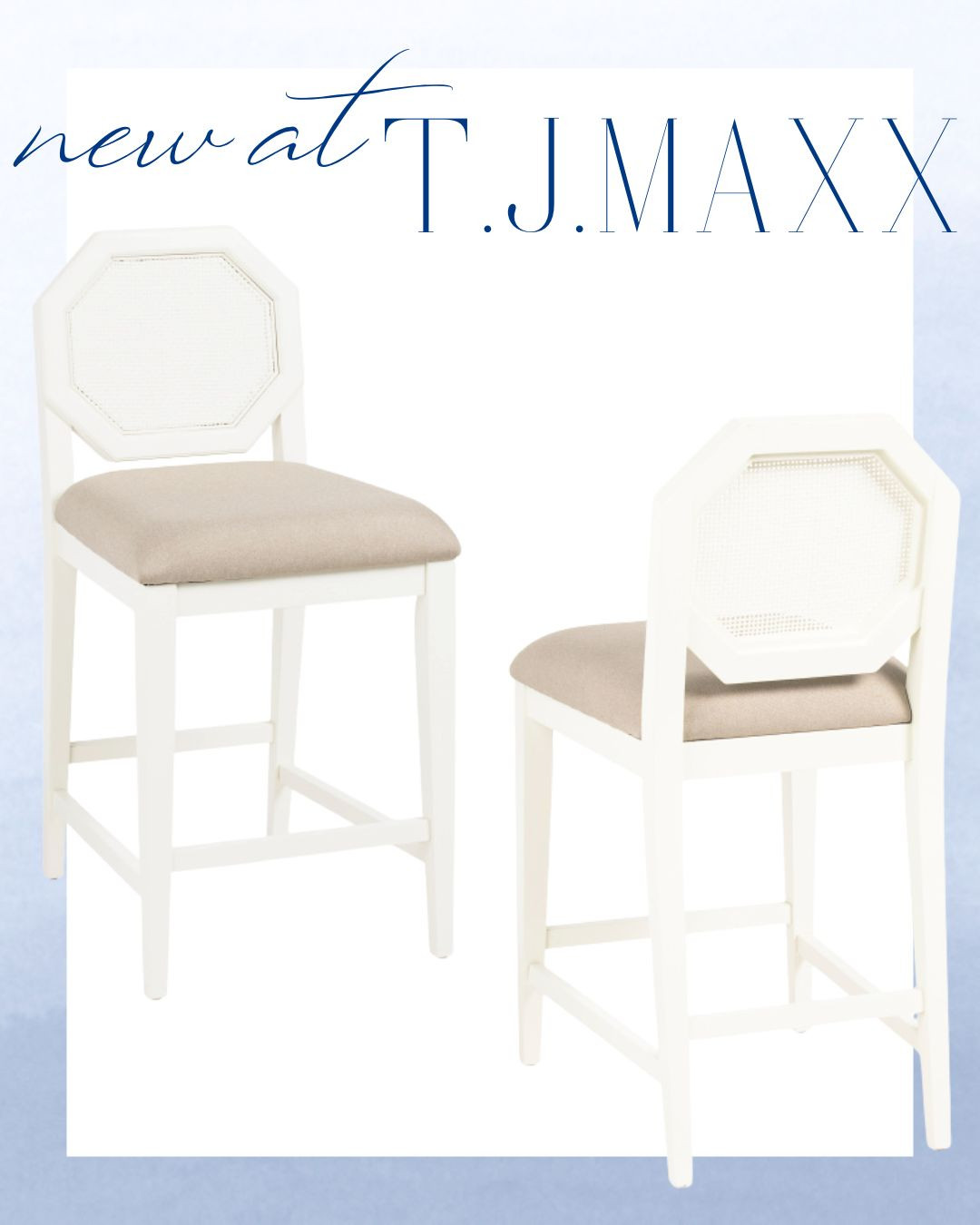 A new bar stool just arrived at T.J. Maxx! Perfect for kitchen islands, breakfast nooks, or dining spaces. Modern design, neutral tones, and everyday comfort.

bar stools, kitchen stools, counter stools, dining chairs, neutral home decor, T.J. Maxx home finds 

 #LTKHome