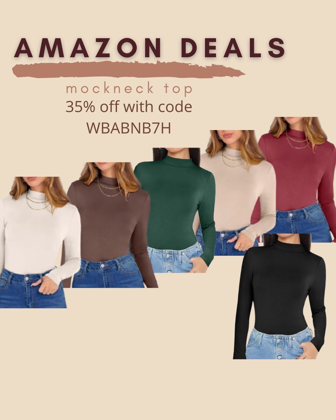 $7-$10 ends 1/20

Amazon fashion
Amazon deals
Mock neck top
Layering top


#LTKFindsUnder50 #LTKSaleAlert