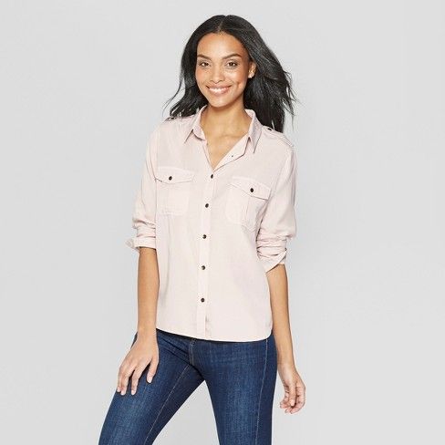 Women's Long Sleeve Soft Twill Shirt - Universal Thread™ | Target
