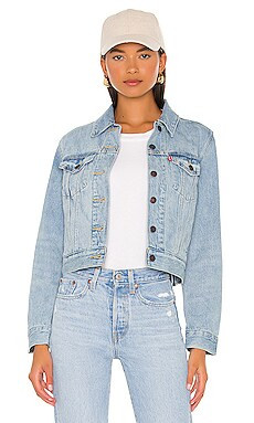 LEVI'S Shrunken Trucker in Little Wonder from Revolve.com | Revolve Clothing (Global)