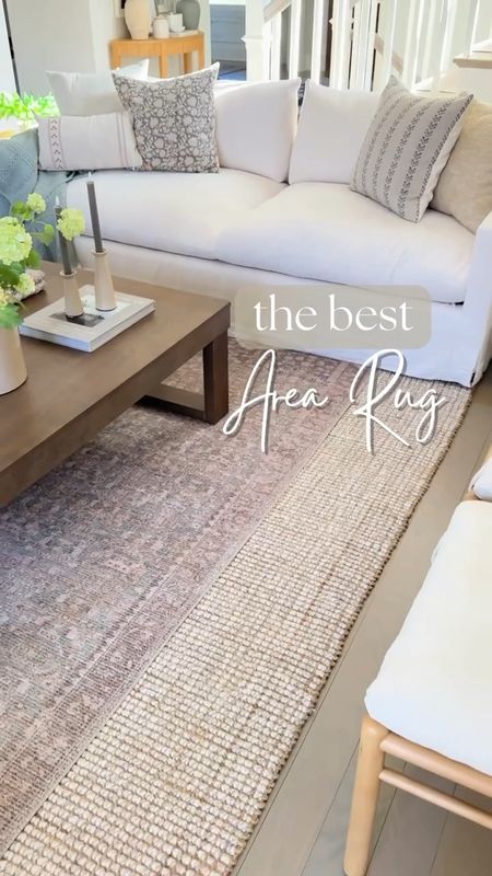 Love my living room rug combo. I layered this Loloi rug (color: sage/bark) over my best selling wool jute rug (color: natural)! It's super soft and not scratchy at all!

(6/8)

#LTKStyleTip #LTKVideo #LTKHome