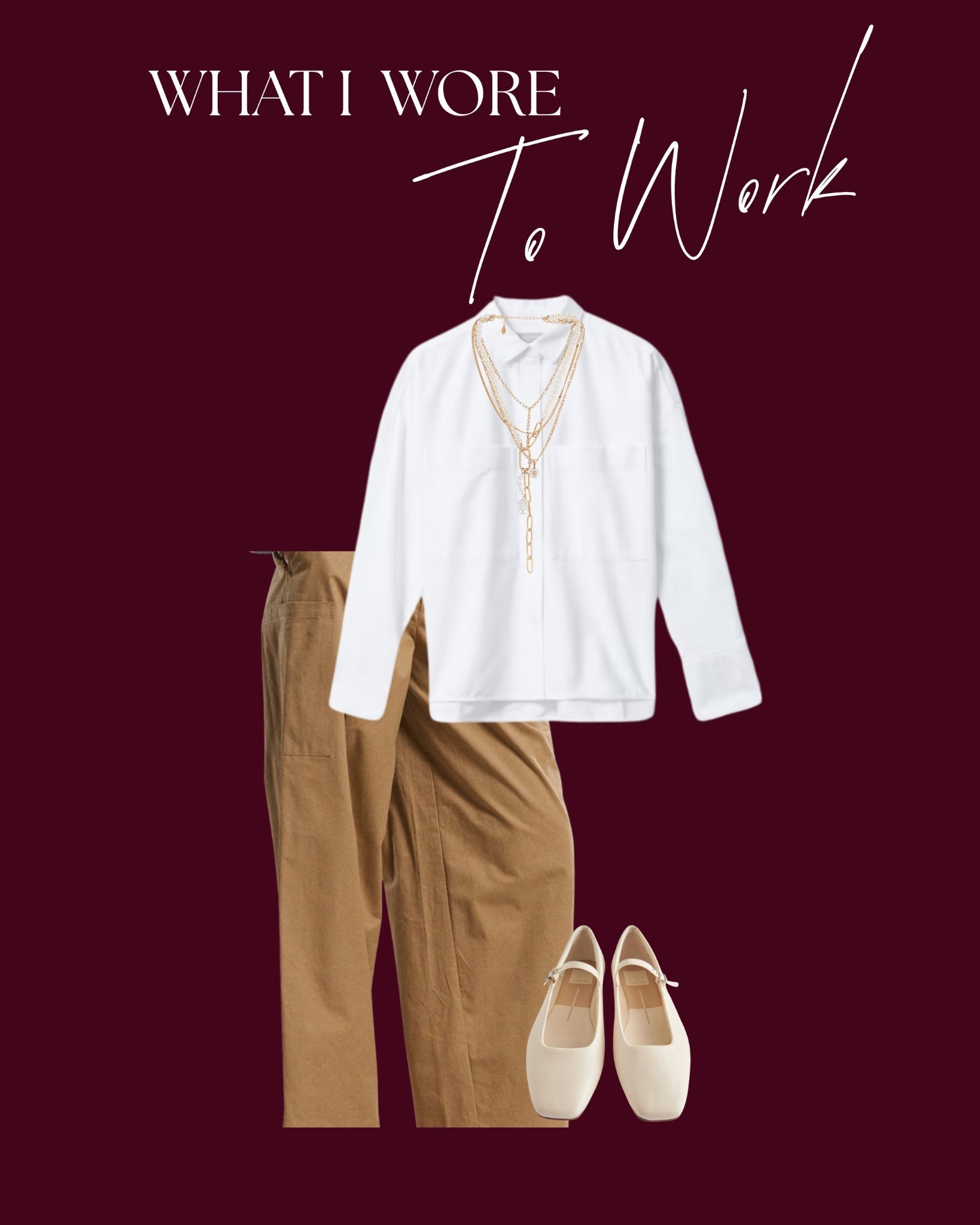 Classic white button down that I added a little twist to (literally) to change it up! I wanted everything to be oversized and not body hugging, this was the perfect outfit to achieve that. 

#LTKootd #LTKWorkwear #LTKMidsize