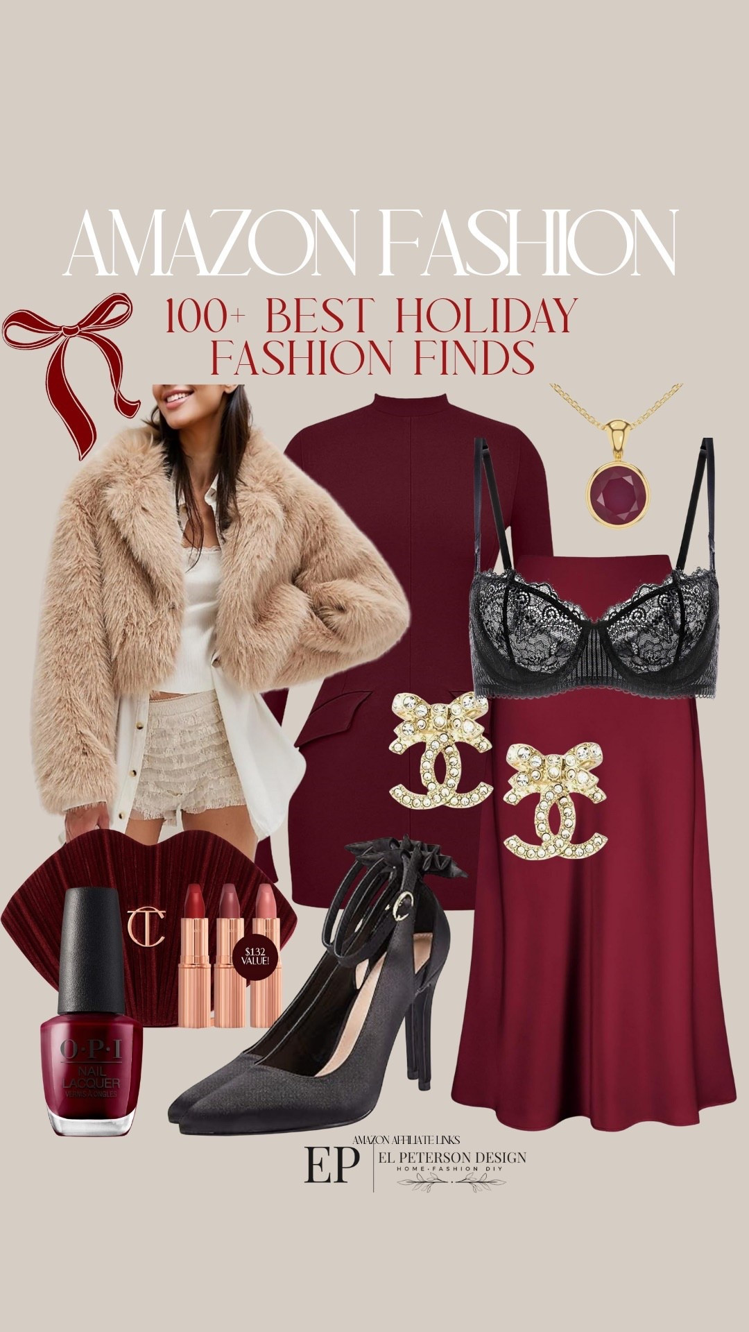 Amazon
Dress
Jacket
Skirt
Bras
Nail polish 
Earrings
Heels
Lipstick
Necklace


#LTKFindsUnder50 #LTKFindsUnder100