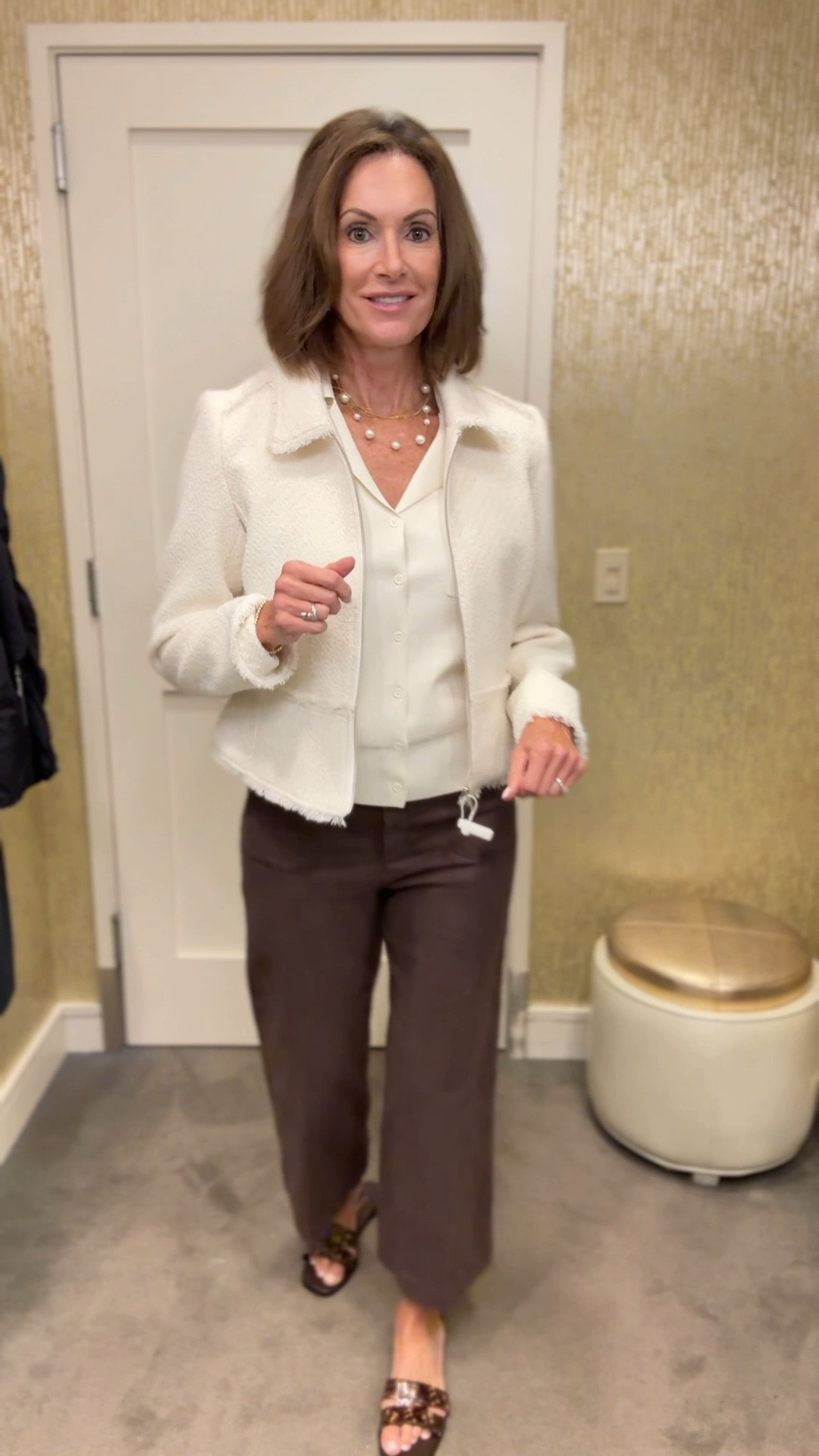 Jacket runs very small! Wearing size 14 
Sweater vest - M (fits tight across chest)
Premium denim brown jeans are super soft! Size 29

Fall outfit 

#LTKSaleAlert #LTKStyleTip #LTKOver40