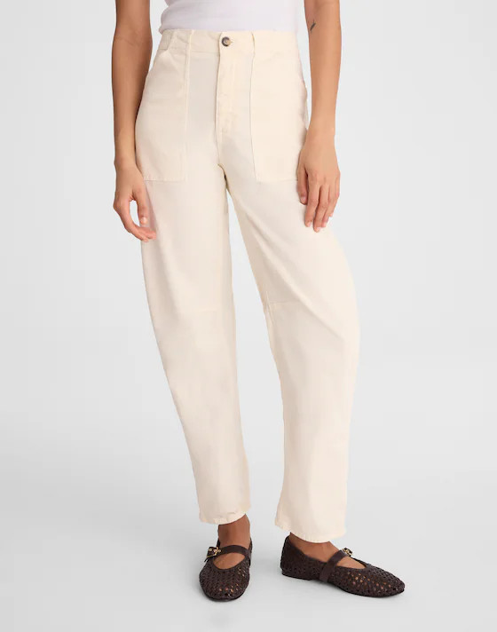 The Darted Barrel-Leg Utility Pant | Madewell