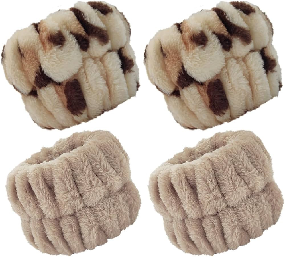 2 Pairs Wrist Washband for Women Washing Face, Wrist Spa Washband Absorbent Wristbands, Prevent L... | Amazon (US)