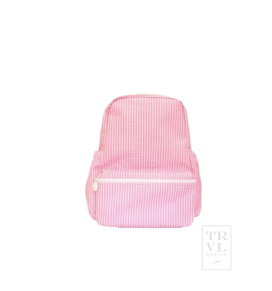 TRVL BACKPACKER - GINGHAM PINK | Hampton James Clothing