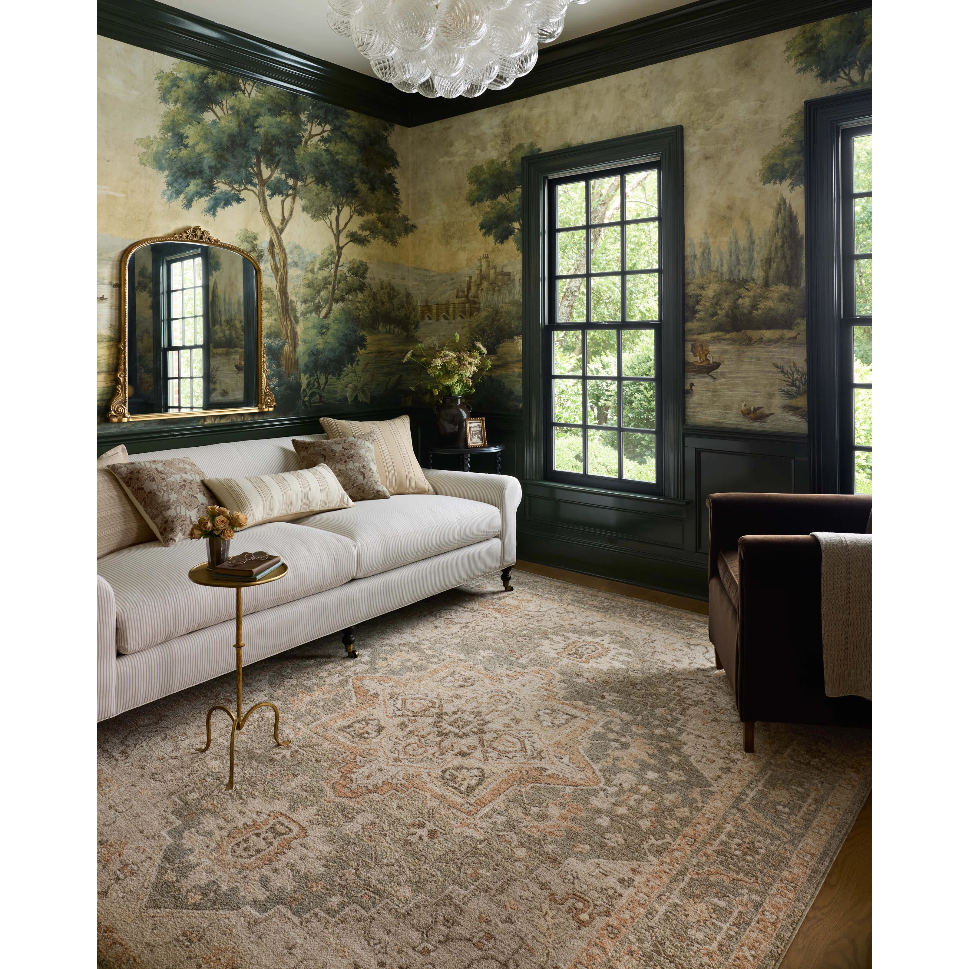 Chris Loves Julia x Loloi Palma Olive / Spice Area Rug | Wayfair North America