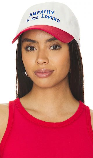 Empathy Is For Lovers Hat in Cream & Red | Revolve Clothing (Global)