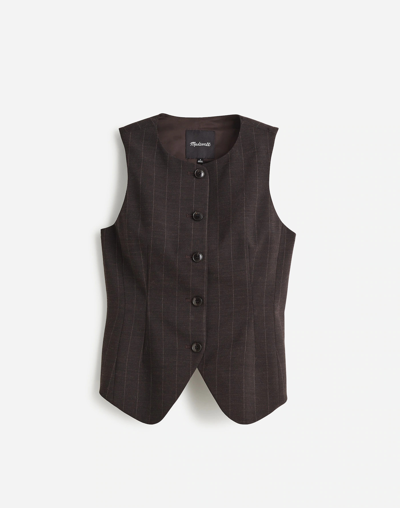 Single-Breasted Scoopneck Vest | Madewell | Madewell