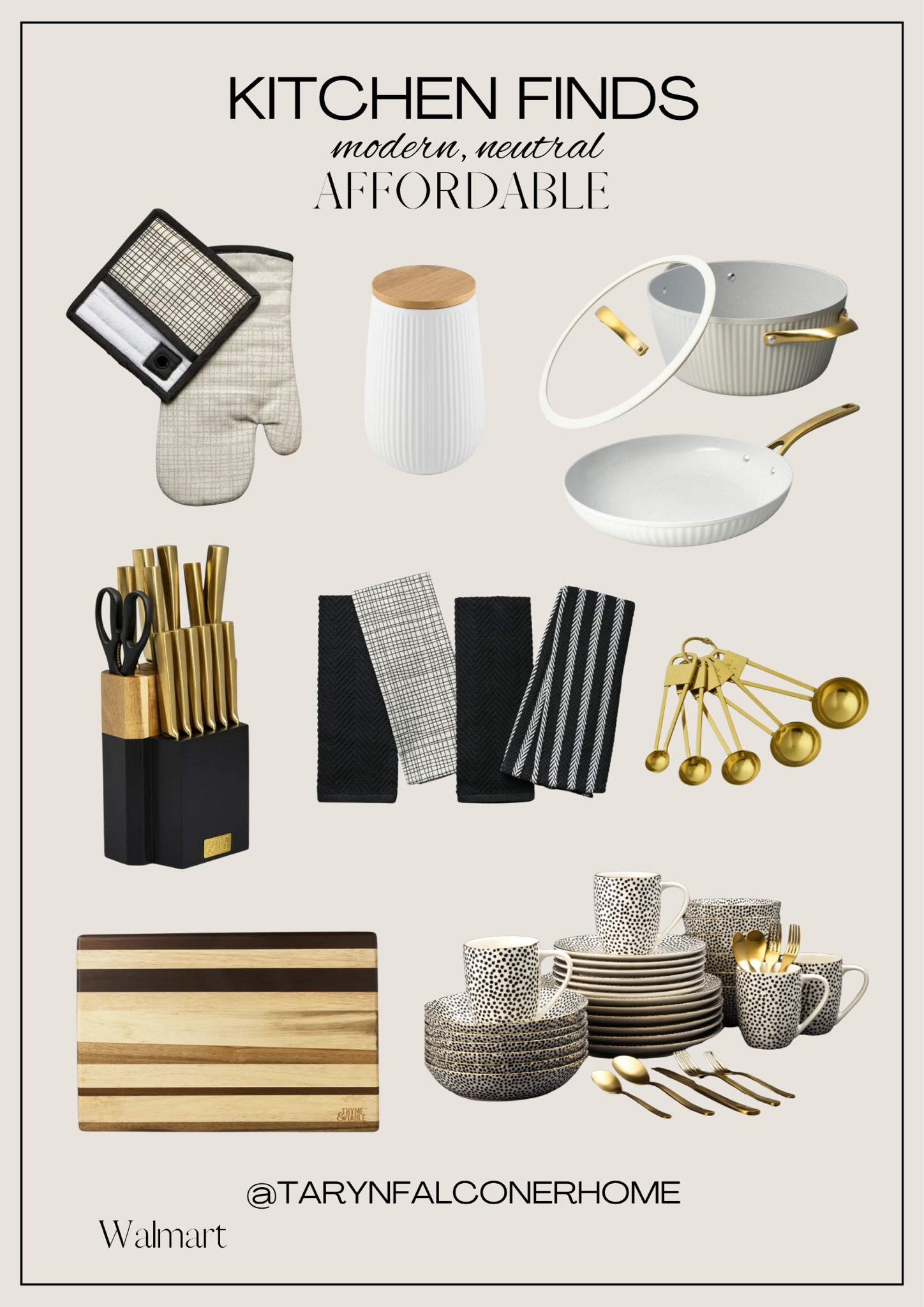 Modern, neutral, affordable kitchen finds!

#kitchen #kitchengadgets #dinnerware #knifeblock #cuttingboard #cookware #affordable 

#LTKHome