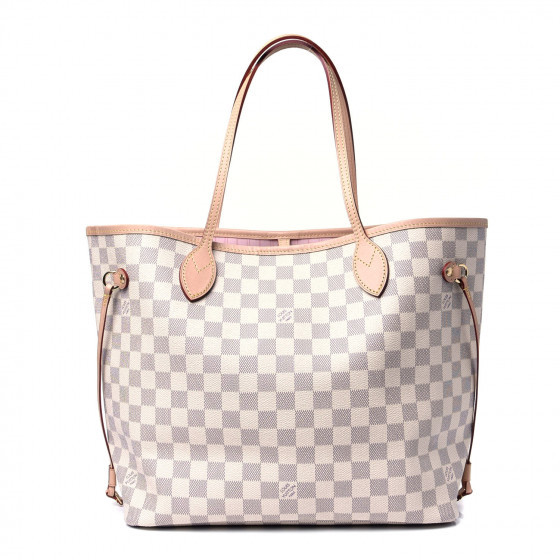 LOUIS VUITTON Damier Azur Neo Neverfull MM Rose Ballerine | Fashionphile