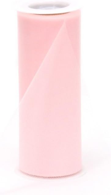 Offray Tulle Craft Ribbon, 6-Inch by 25-Yard Spool, Pink | Amazon (US)
