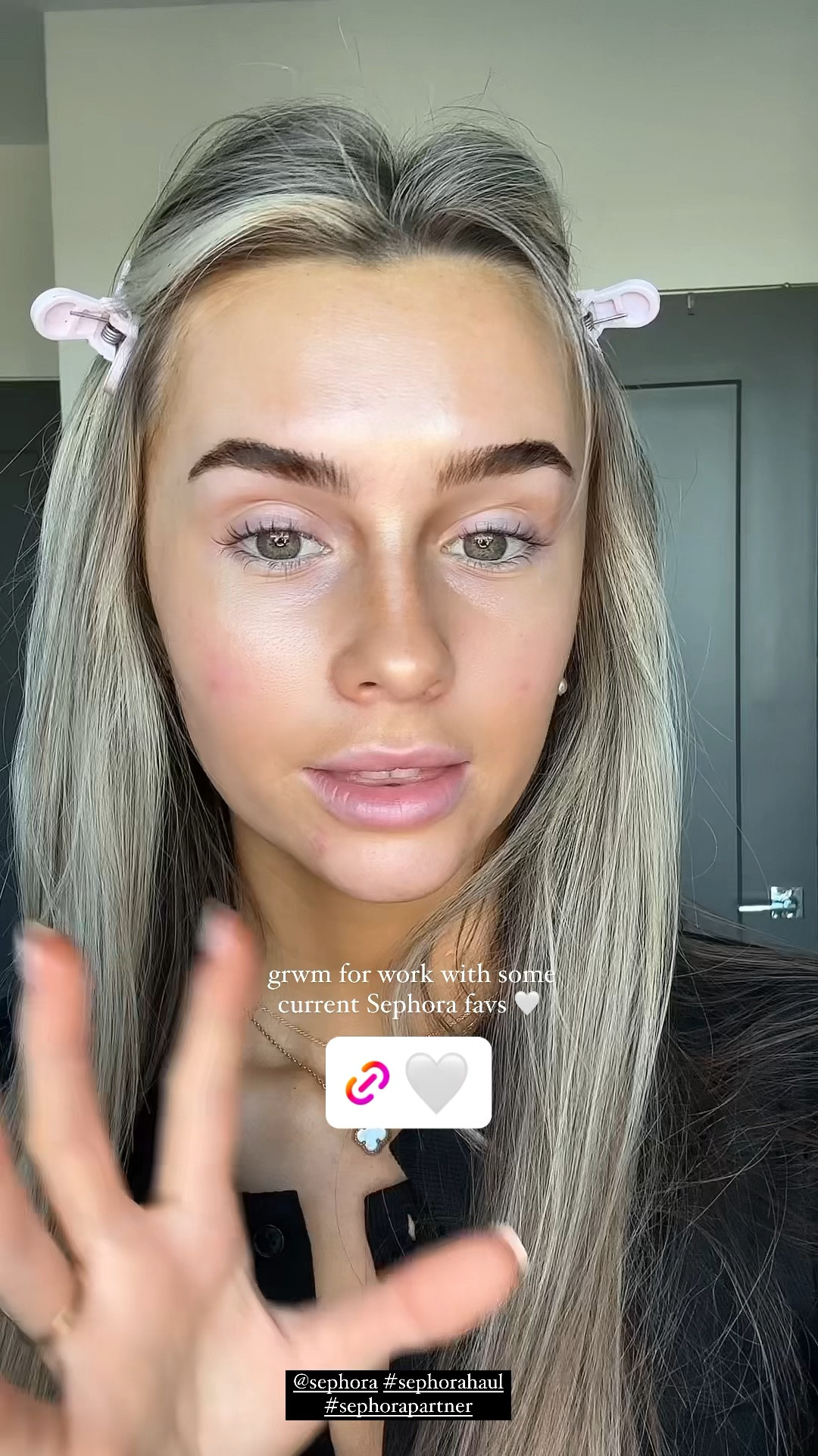 Grwm for work 🤍 @sephora #sephorahaul #sephorapartner