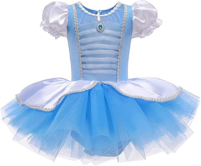 REXREII Toddler Girls Princess Ballerina Tutu Dress Rapunzel Sofia Snow White Frozen Elsa Fancy D... | Amazon (US)