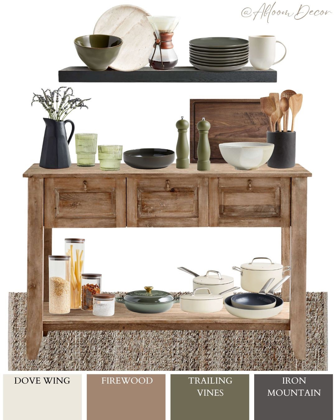 If you’re drawn to warm wood finishes, moody neutrals, and a hint of deep green, this kitchen setup is for you!

#LTKHome #LTKStyleTip