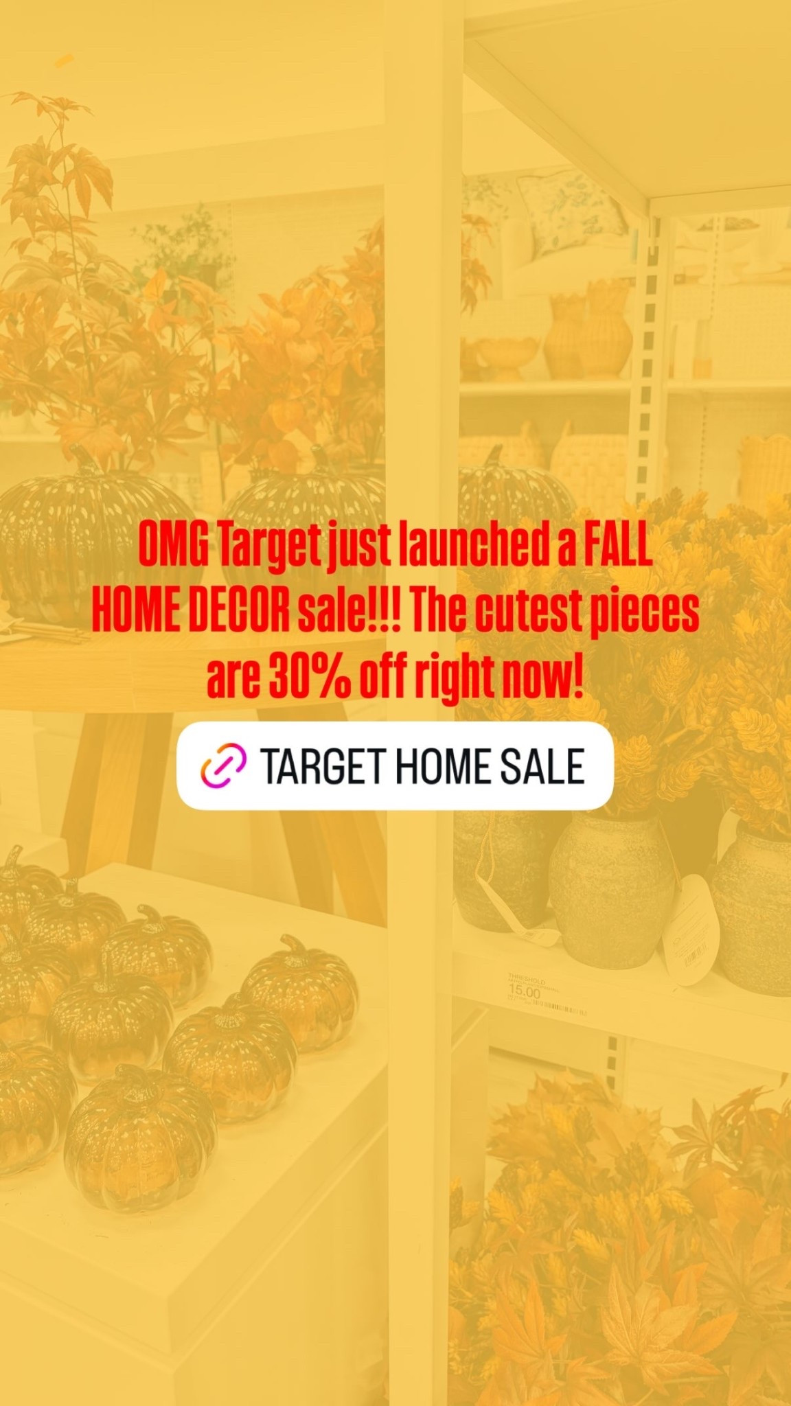 OMG Target just launched a FALL HOME DECOR sale!!! The cutest pieces are 30% off right now!

#LTKSaleAlert #LTKSeasonal #LTKHome