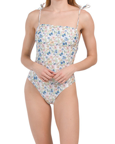Made In Usa Tie Strap One-piece Swimsuit | TJ Maxx