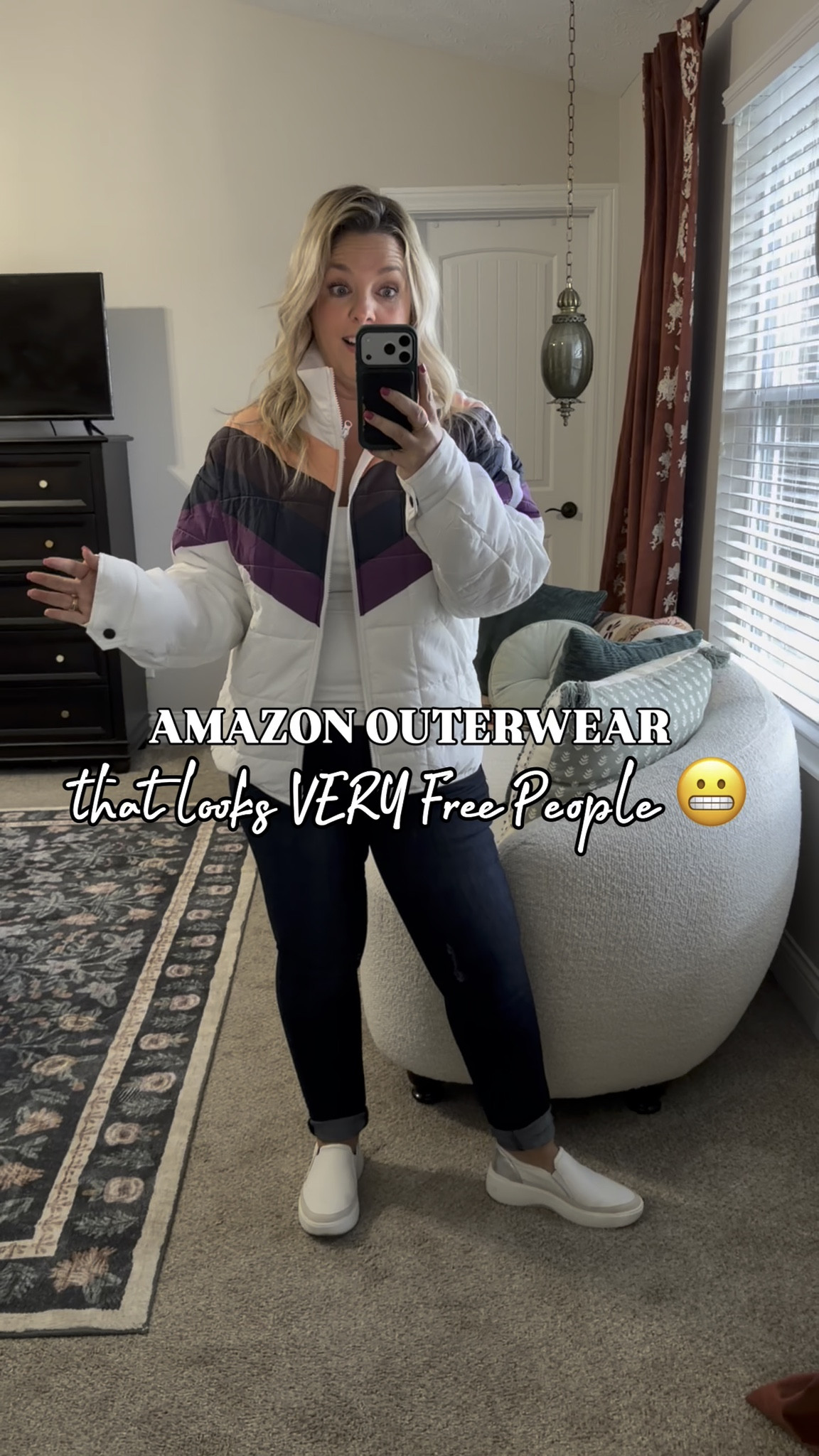 This medium weight jacket/coat looks so Free People but is under &40 (with clickable coupon) on Amazon! I sized down to a med from my usual lg & it’s perfect!

#LTKFindsUnder50 

#LTKPetite #LTKMidsize