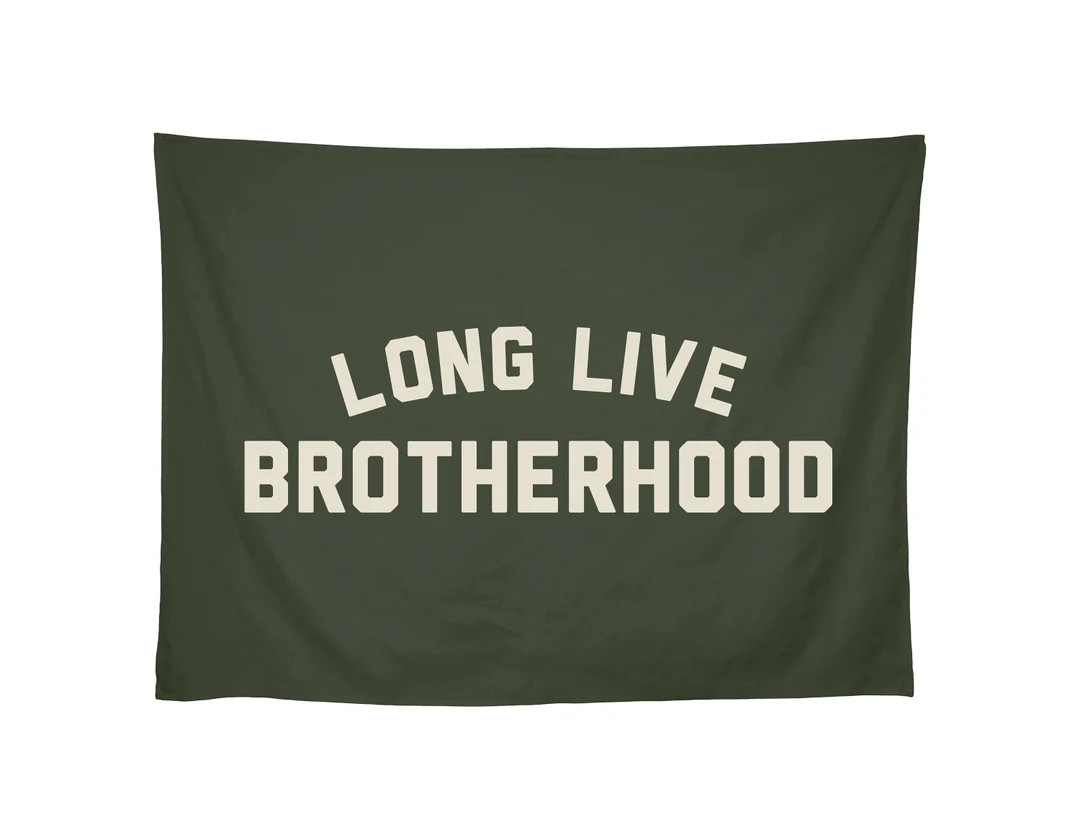 Long Live Brotherhood Banner Flag, Brotherhood Wall Art, Boys Room Decor, Camp Flag Banner, Broth... | Etsy (US)