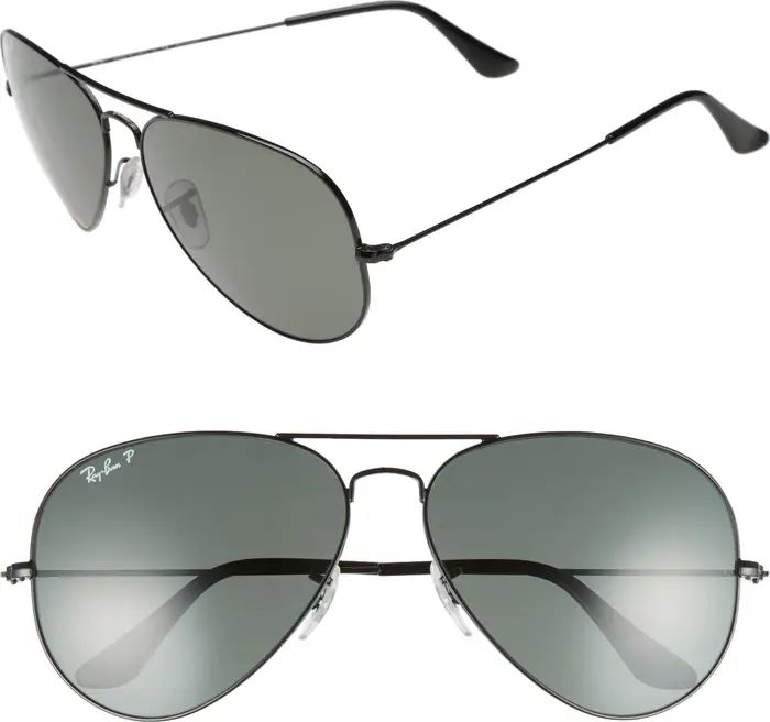 Ray-Ban Original 62mm Polarized Aviator Sunglasses | Nordstrom | Nordstrom