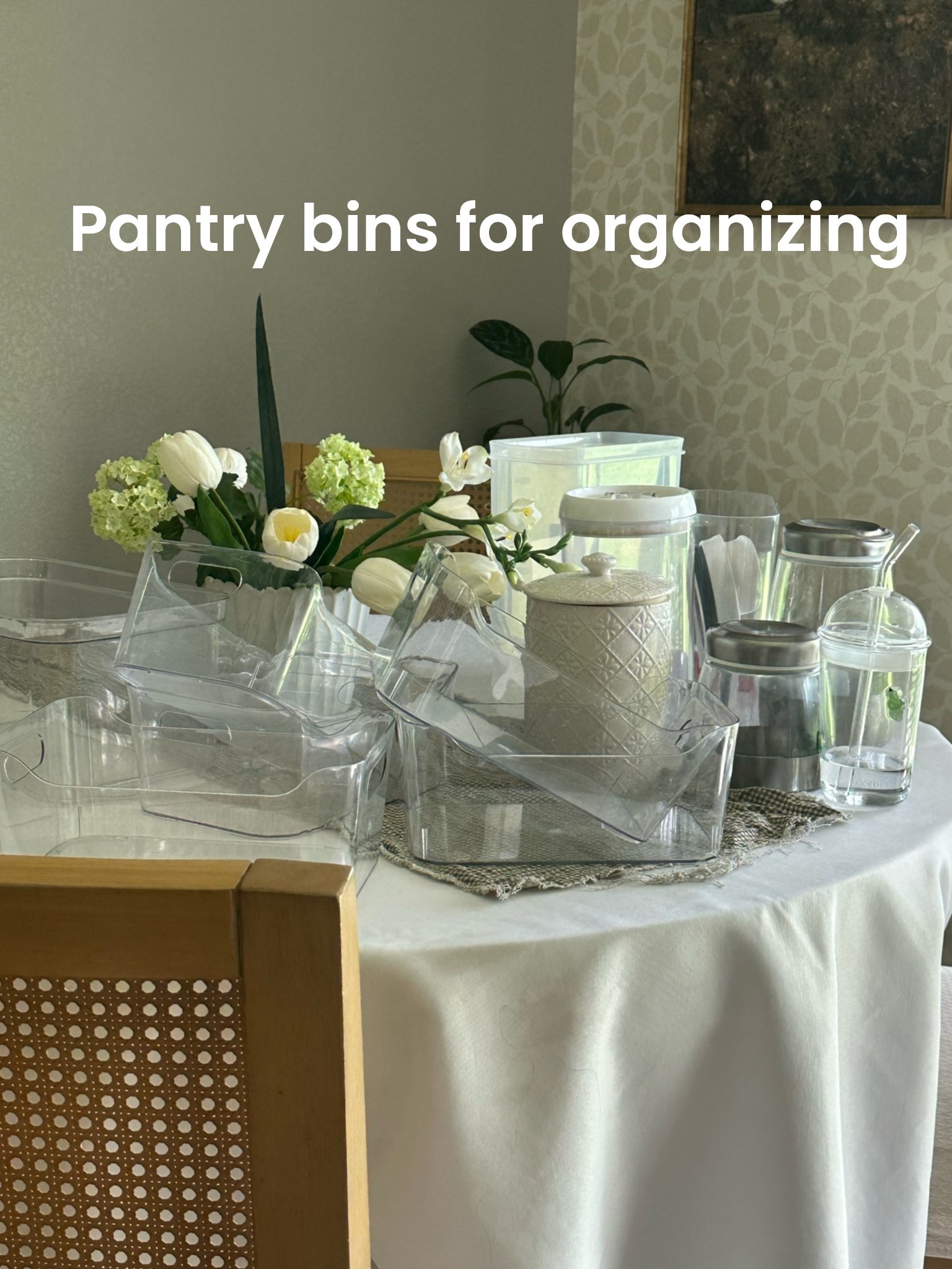 Here are my pantry bins I use to organize my pantry. I am currently using clear to better see everything easily.

#LTKdayinmylife #LTKHome