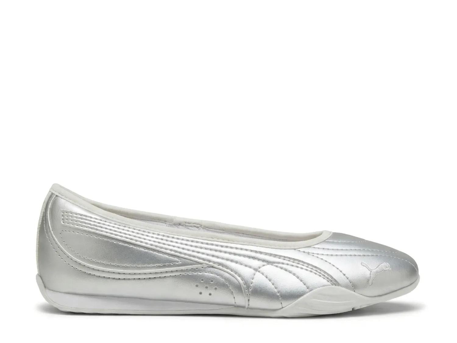 Puma Catch Soleil Ballet Flat | Women's | Silver Metallic | Size 6.5 | Sneakers | Slip-On | DSW