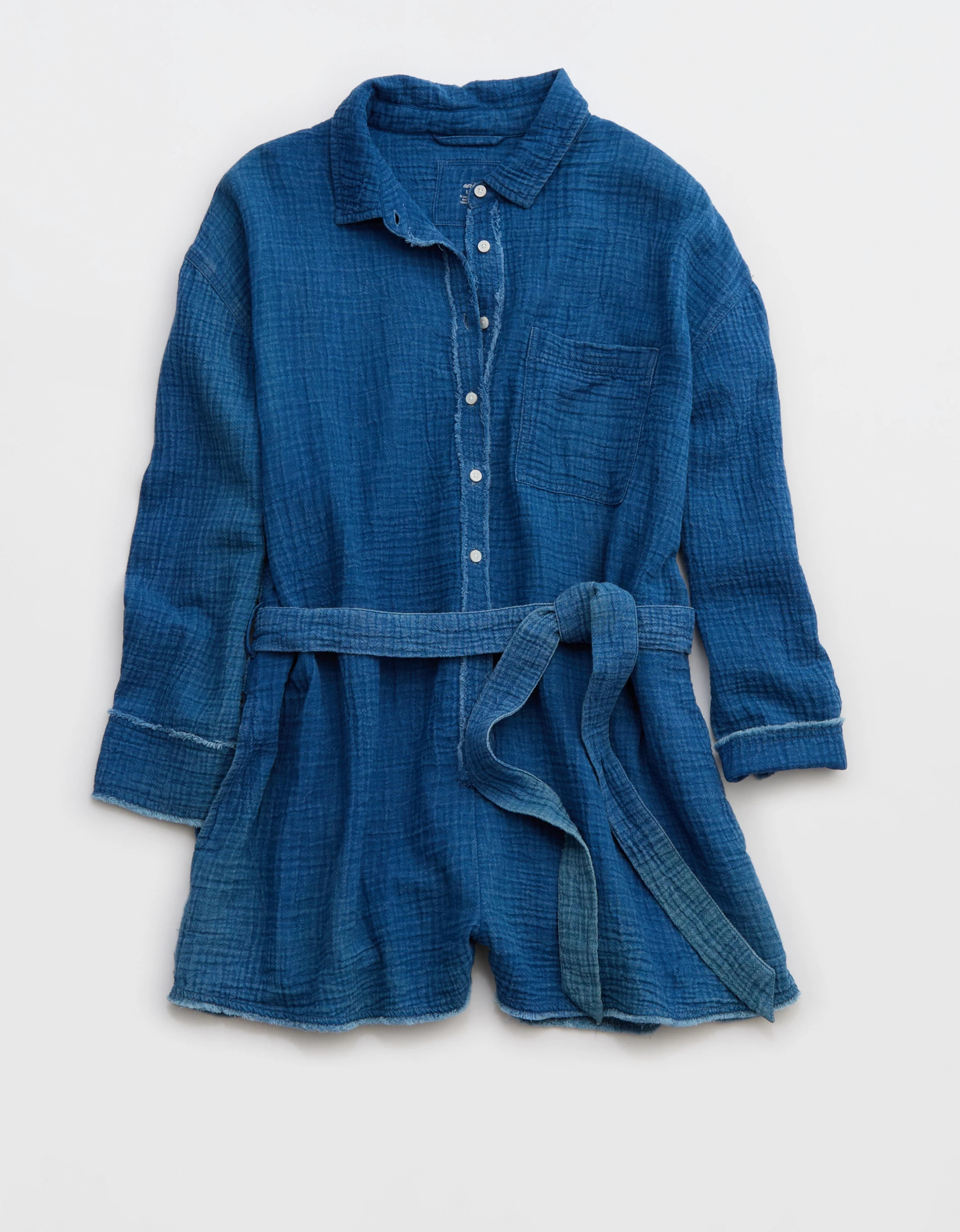 Aerie Pool-To-Party Belted Romper | Aerie