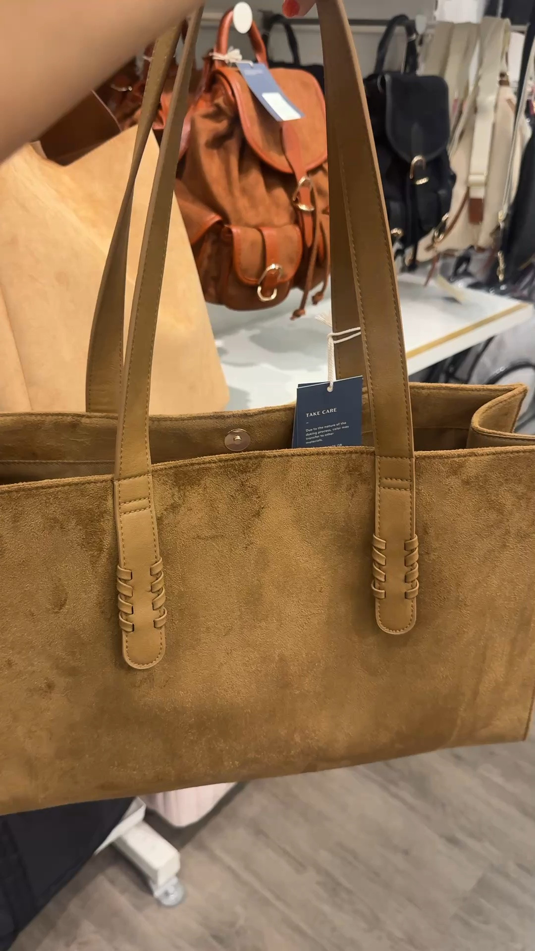Faux suede tote bag 
Workwear tote 
Target tote

#LTKOver40 #LTKootd #LTKmomlife