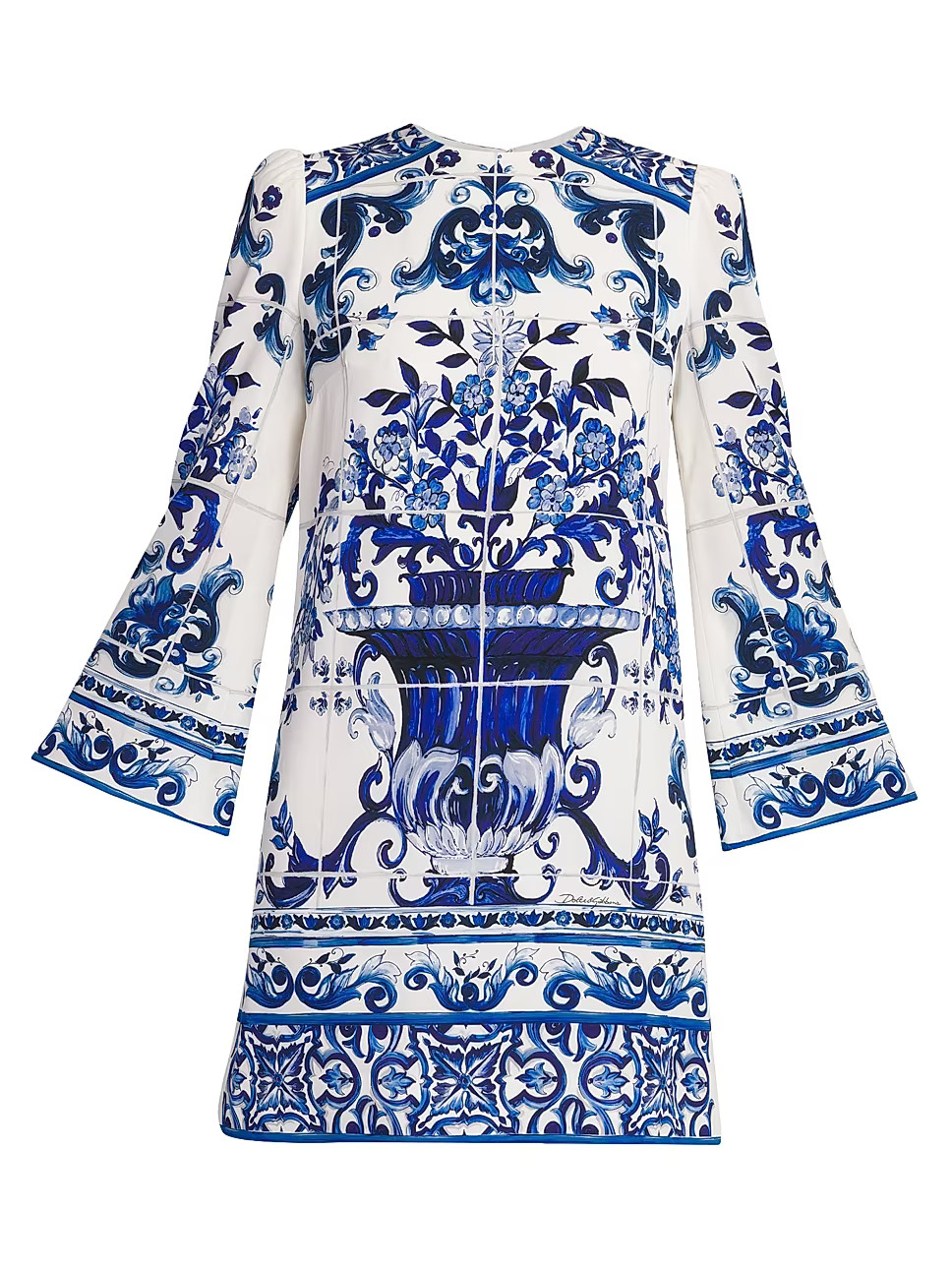 Blu Mediterraneo Painterly-Print Minidress | Saks Fifth Avenue