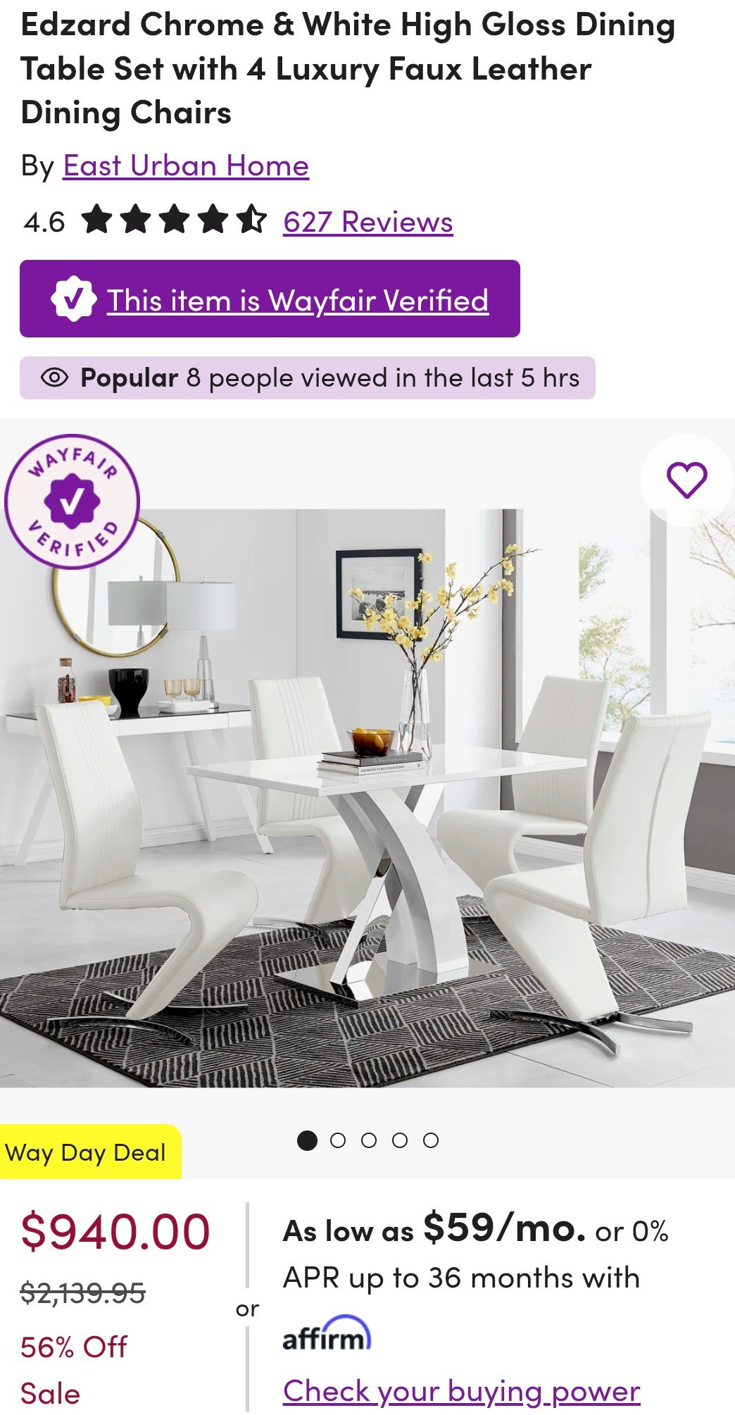 FINAL CALL for Wayfair WayDay—ends tomorrow! ⏳ Flash deals, flat discounts, and up to 80% OFF on stunning dining table sets. Limited stock + high demand = selling out FAST. Don’t miss the semi-annual sale (April 25–27)—shop NOW or regret later! 💥#Wayfair #WayfairWayDay #WayDaySale #WayDayEnding #FlashDeals #FlatDeals #LimitedStockAlert #SellingFast #UpTo80Off #LastChanceSale #EndsTomorrow #ShopNowBeforeGone #DealAlert #DiningTableSetSale #DiningRoomInspo #FurnitureFinds #HomeDeals #MegaSavings #SemiAnnualSale #WayfairFinds #TrendingHome #LuxuryOnBudget #BudgetShopping #USADeals #ViralHome #InteriorDesignInspo #HomeUpgrade #MustShop #DealOfTheDay #ShopToday

#LTKSeasonal #LTKHome #LTKSaleAlert